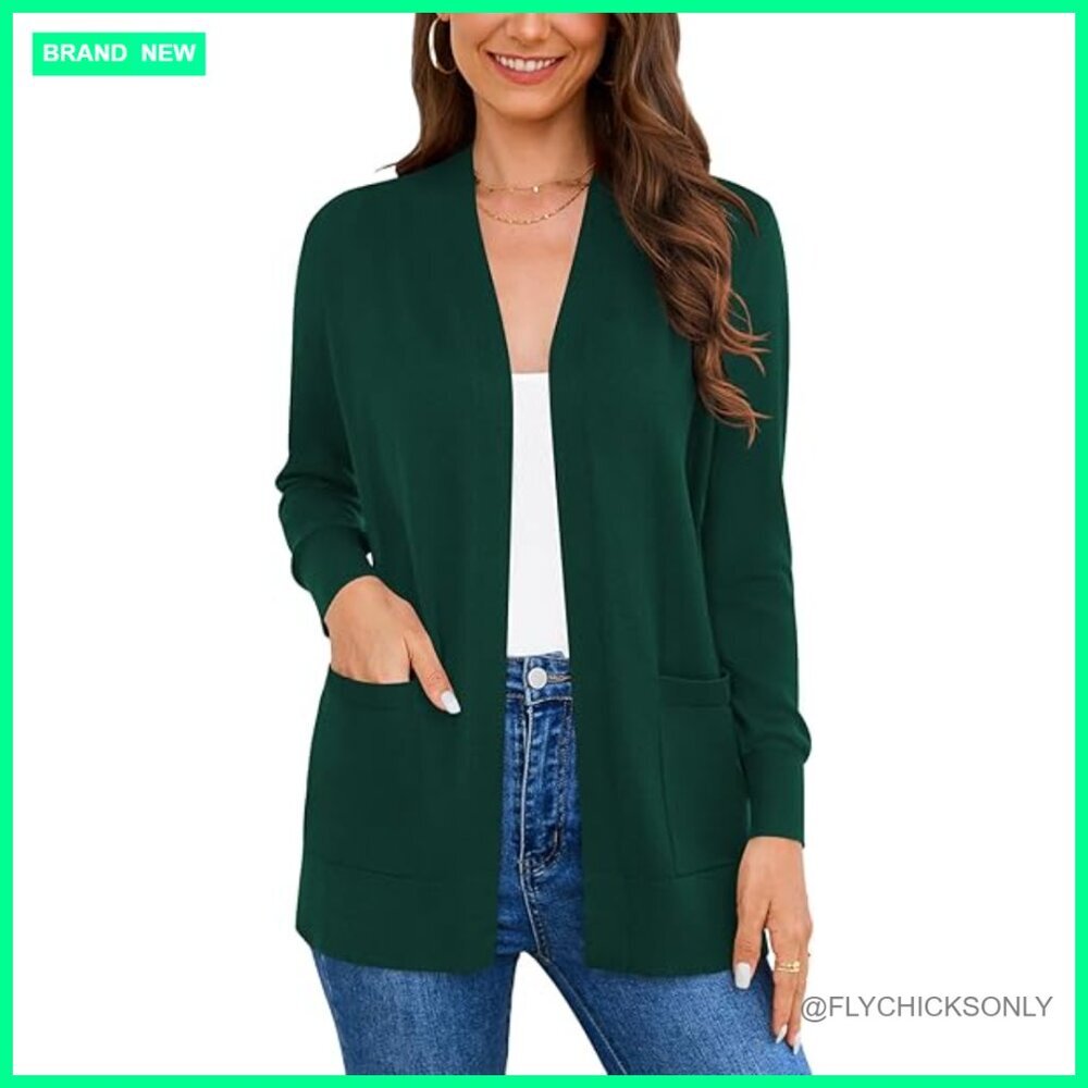 Viscose Cardigan Sweater Vest with Large Pockets